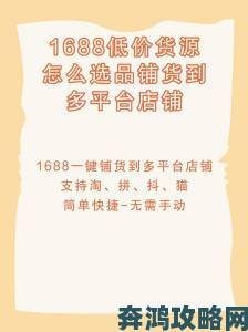 成品网站货源1688免费推荐真的能帮创业者省下选品成本吗