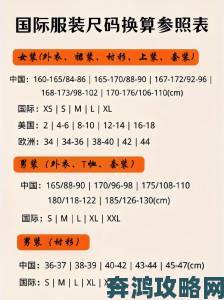 亚洲尺码与欧洲大专线的真实对比揭秘 让你轻松选择合适的服装尺寸