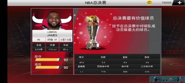 《NBA 2K16》总决赛钻石卡詹姆斯表现视频深度剖析