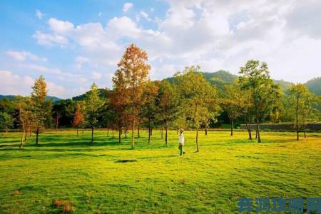 周一囧图别样魅力，青春漫步草地尽享自然美景